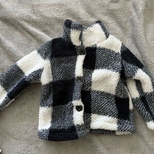 Plaid Sherpa Jacket NWOT